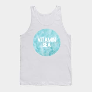 Vitamin Sea Crystal Blue Tropical Sea Design Tank Top